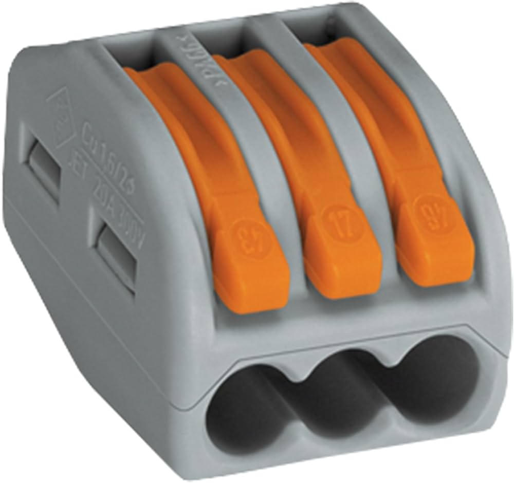 Conector empalme compacto p/3 Conductores 400V/32A Conector empalme compacto p/3 Conductores 400V/32A