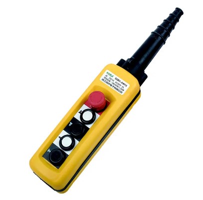 CAJA PLASTICA COLGANTE 4 PULSADORES C/ NA + PARADA DE EMERGENCIA 500V 5AMP CAJA PLASTICA COLGANTE 4 PULSADORES C/ NA + PARADA DE EMERGENCIA 500V 5AMP